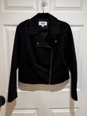 BB Dakota Black Asymmetrical Zip Moto Jacket